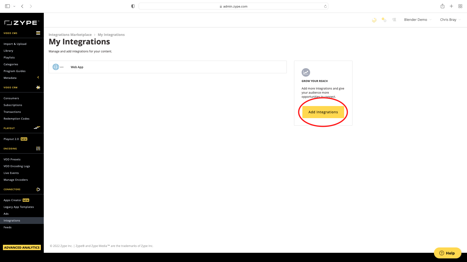 Integrations Marketplace - Add Integration Button.png