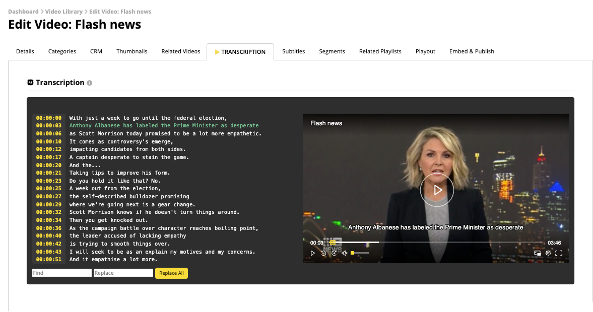 Zype Transcription Editor 1.png